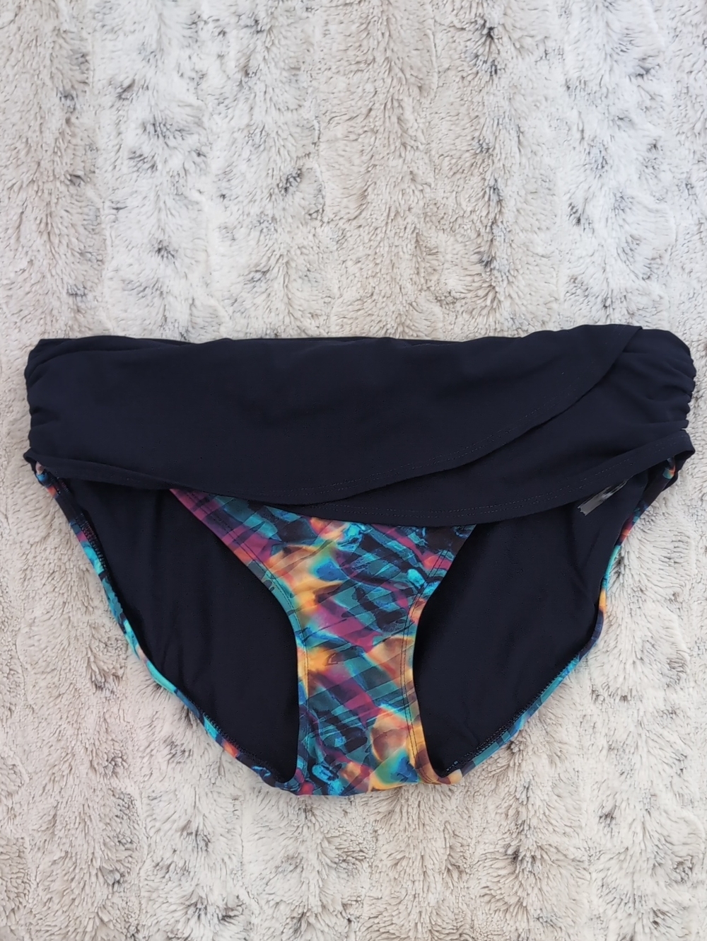 Calia Pattern Overlap Shell Texture Bikini Bottom